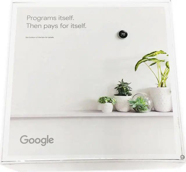 Alt view image 10 of 10 - Google Nest Learning Thermostat - Programmable Smart Thermostat for Home - 3rd Generation Nest Thermostat - Works with Alexa