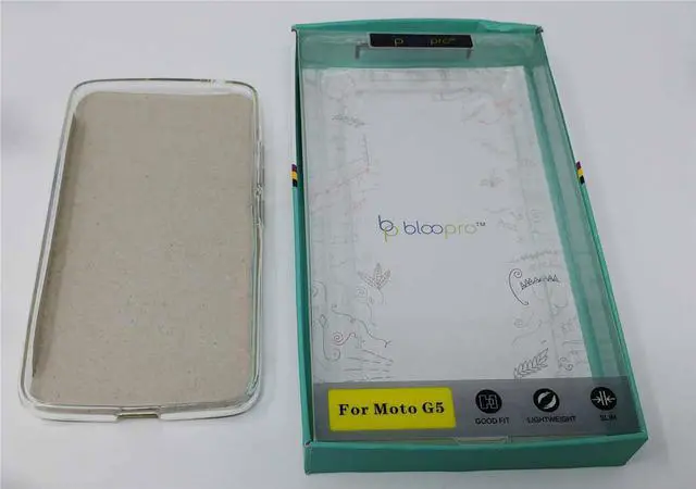 Alt view image 4 of 7 - Case For Motorola G5 BlooPro Silicone Protective 5.0'' - Clear