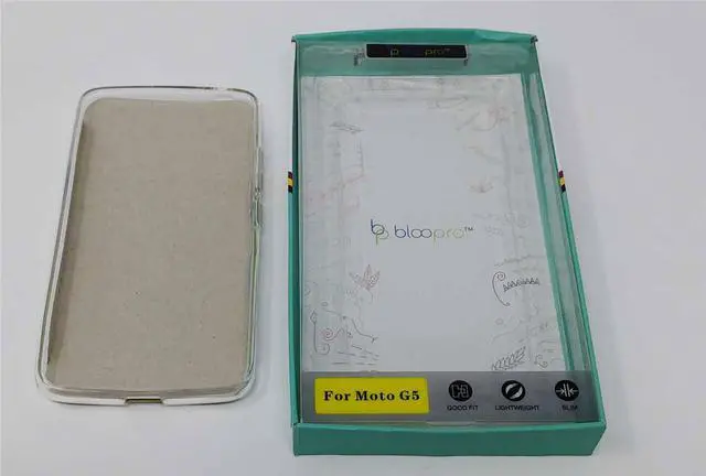 Alt view image 6 of 7 - Case For Motorola G5 BlooPro Silicone Protective 5.0'' - Clear