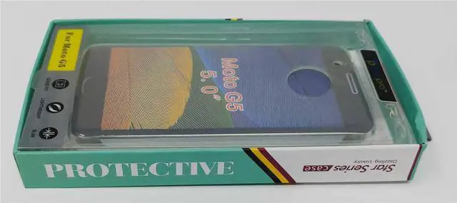 Alt view image 5 of 7 - Case For Motorola G5 BlooPro Silicone Protective 5.0'' - Clear