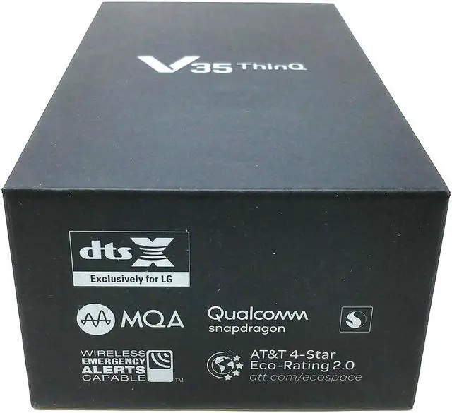 Alt view image 4 of 5 - LG V35 ThinQ 64GB GSM Unlocked 4G LTE 6 in P-OLED Capacitive Touchscreen 6GB RAM Dual 16MP + 16MP Camera Phone - Aurora Black