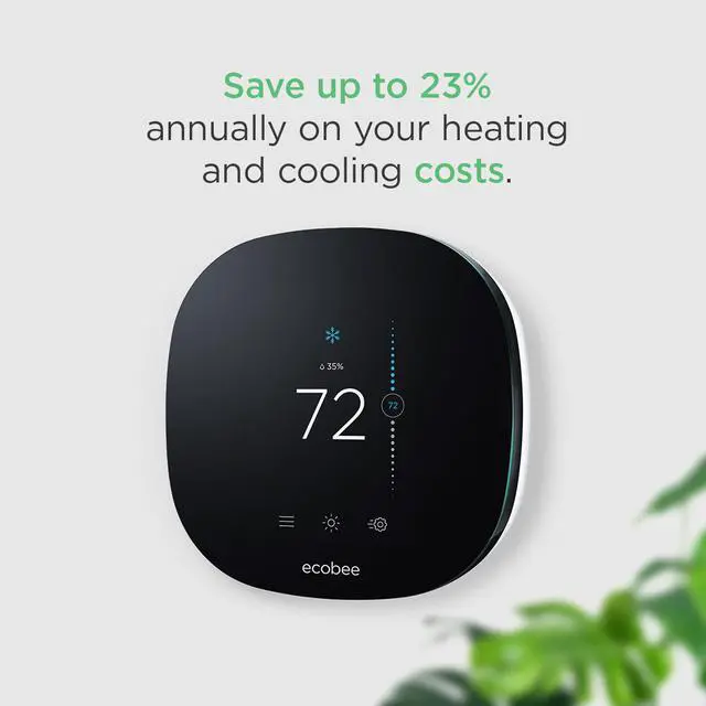 Alt view image 4 of 7 - Ecobee3 lite Smart Thermostat 2.0 , Compatible with Alexa, 2nd Gen EB-STATE3LT-02, No Hub Required - Black
