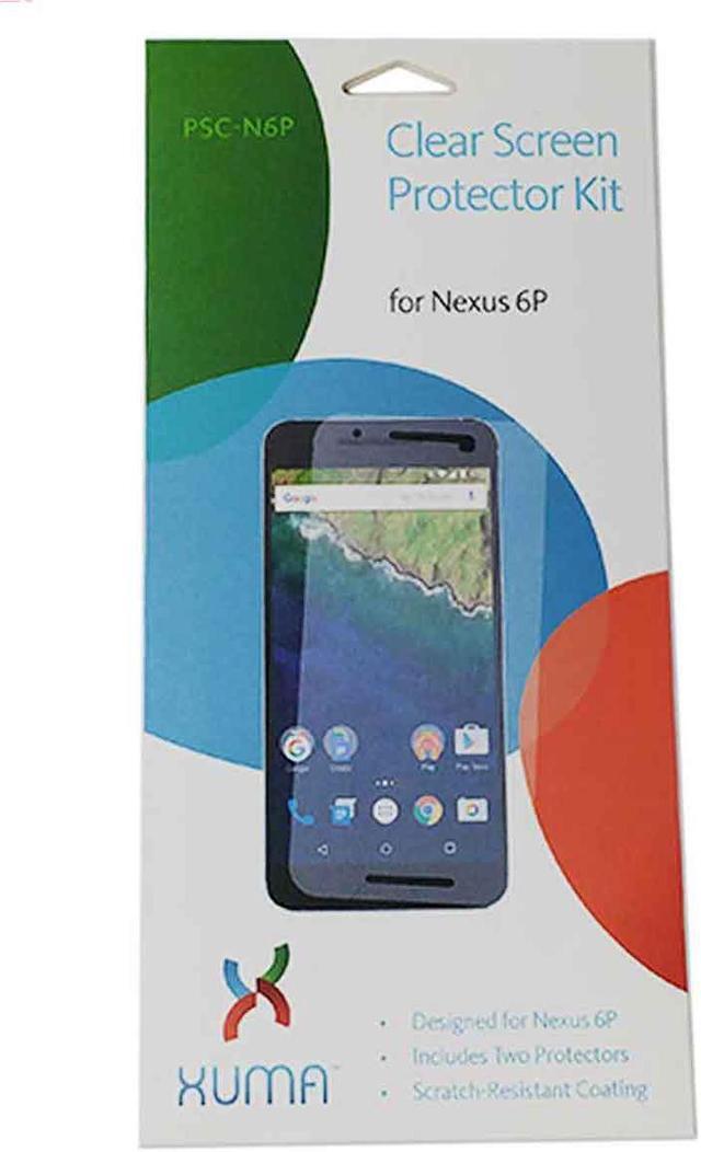 Alt view image 4 of 4 - XUMA - Clear Screen Protector Kit for Nexus 6P - 2 pack