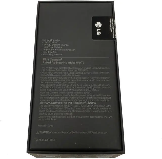 Alt view image 7 of 14 - LG V50 ThinQ 5G 128GB LM-V450PM GSM Unlocked 6.4 in P-OLED Display 4G LTE 6GB RAM Triple 12 MP + 12 MP + 16 MP Camera Smartphone - Aurora Black