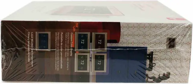 Alt view image 7 of 8 - Honeywell Home - Smart Color Thermostat with Wi-Fi Connectivity, 7 Day Programmable, Customizable Color Touchscreen Display, ENERGY STAR Certified - Silver (RTH9585WF1004)