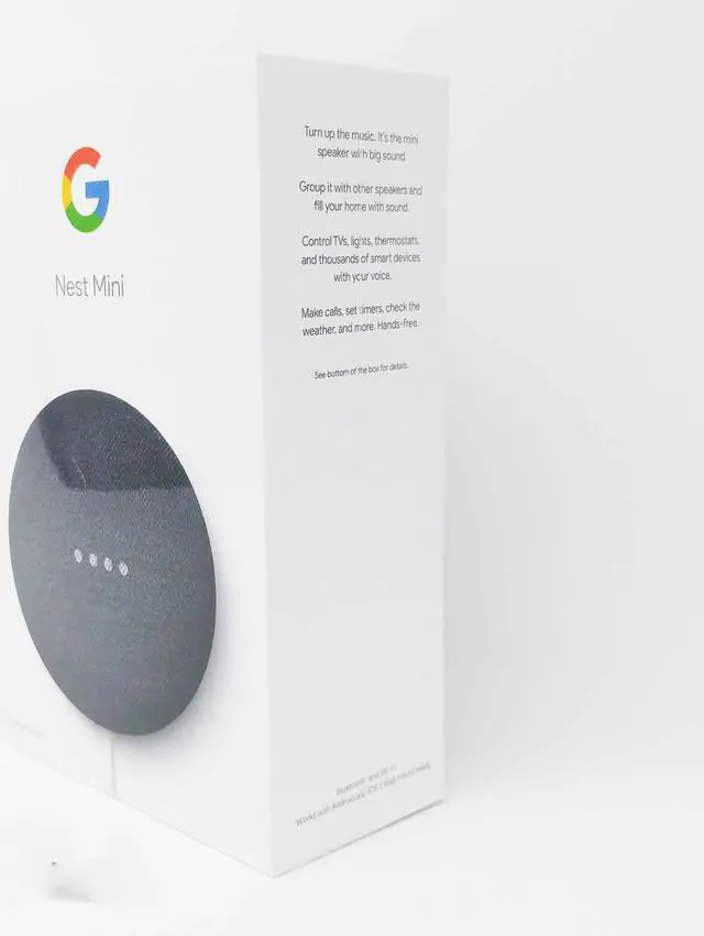 Alt view image 12 of 19 - Google Nest Mini 2nd Generation Smart Speaker, Charcoal GA00781-US