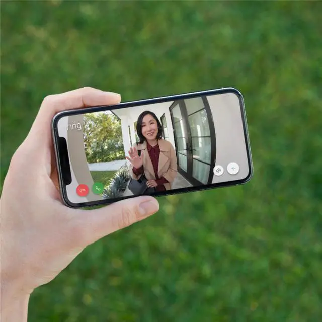 Alt view image 7 of 9 - Ring Video Doorbell 3 Plus - Satin Nickel  8VR1S9-0EN0