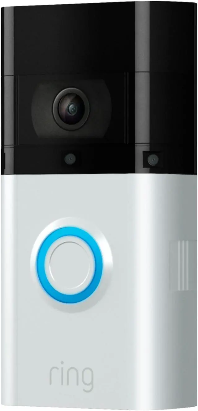 Alt view image 3 of 9 - Ring Video Doorbell 3 Plus - Satin Nickel  8VR1S9-0EN0