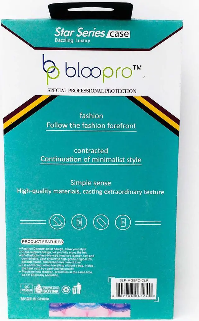 Alt view image 2 of 7 - Case For Motorola G5 BlooPro Silicone Protective 5.0'' - Clear
