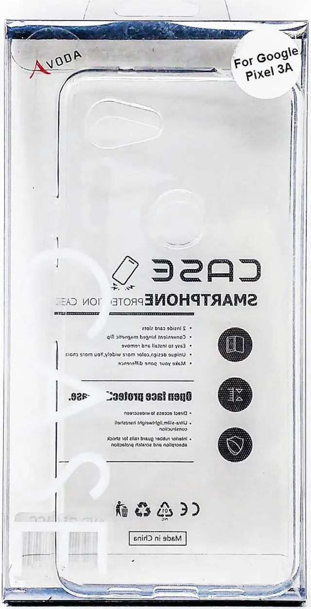 Alt view image 3 of 4 - Google Pixel 3a Slim Design Ultra Transparent Scratch resistant AVODA TPU Crystal Clear Case