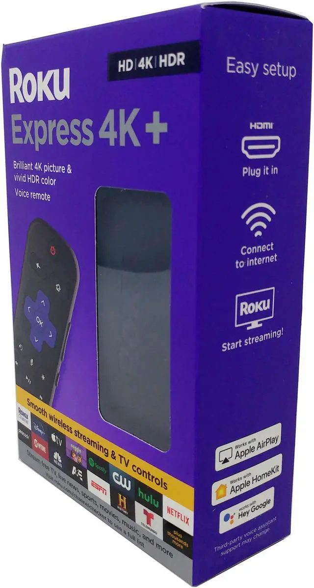 Alt view image 5 of 19 - Roku 3941R Express 4K+ Streaming Device
