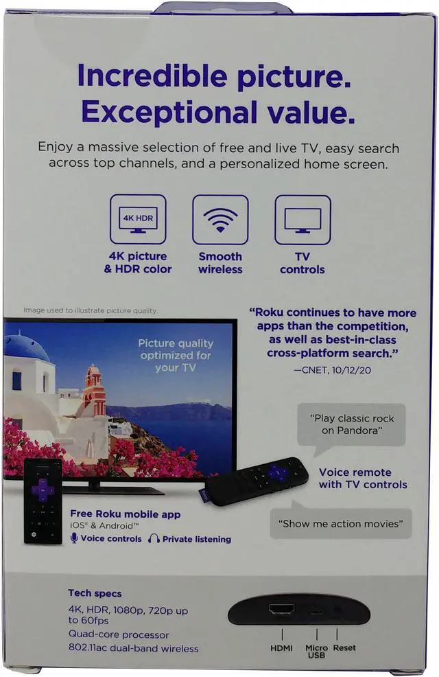 Alt view image 6 of 19 - Roku 3941R Express 4K+ Streaming Device