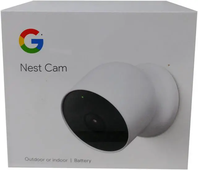 Alt view image 4 of 8 - Google Nest GA01317-US Camera Battery Outdoor/Indoor 2-Way Talk IP54-Rated Dust & Water Protection - Snow