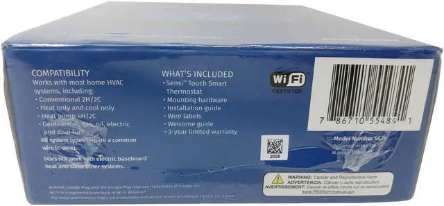 Alt view image 11 of 12 - Emerson Sensi Touch Wi-Fi Thermostat for Smart Home with Touchscreen Color Display