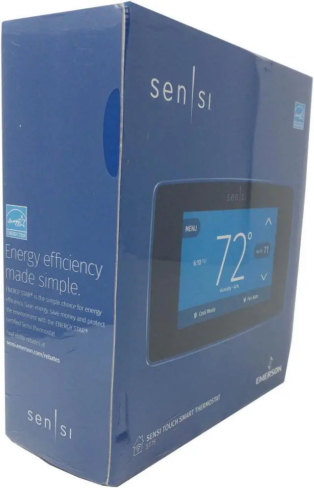 Alt view image 10 of 12 - Emerson Sensi Touch Wi-Fi Thermostat for Smart Home with Touchscreen Color Display