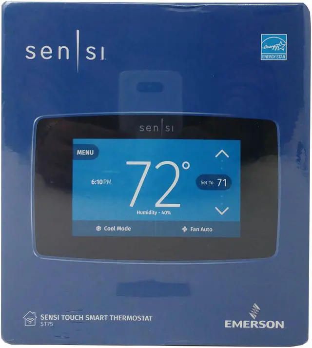 Alt view image 8 of 12 - Emerson Sensi Touch Wi-Fi Thermostat for Smart Home with Touchscreen Color Display