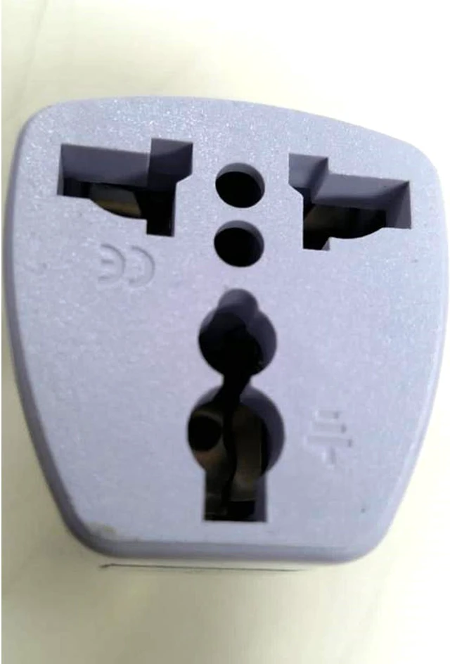 Alt view image 2 of 3 - Lot of 10 Universal UK Flat Pin 3Pin Travel Power Plugs Worldwide Adaptor Type G Plug (White)