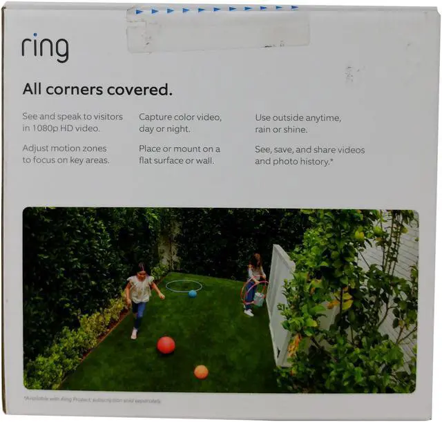 Alt view image 10 of 20 - Ring STICKCAM32BK Stick Up Cam Plug-In Security Camera - Black