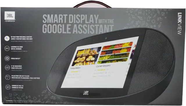 Alt view image 9 of 12 - JBL Link View Voice-Activated Bluetooth Speaker with 8" Smart Display