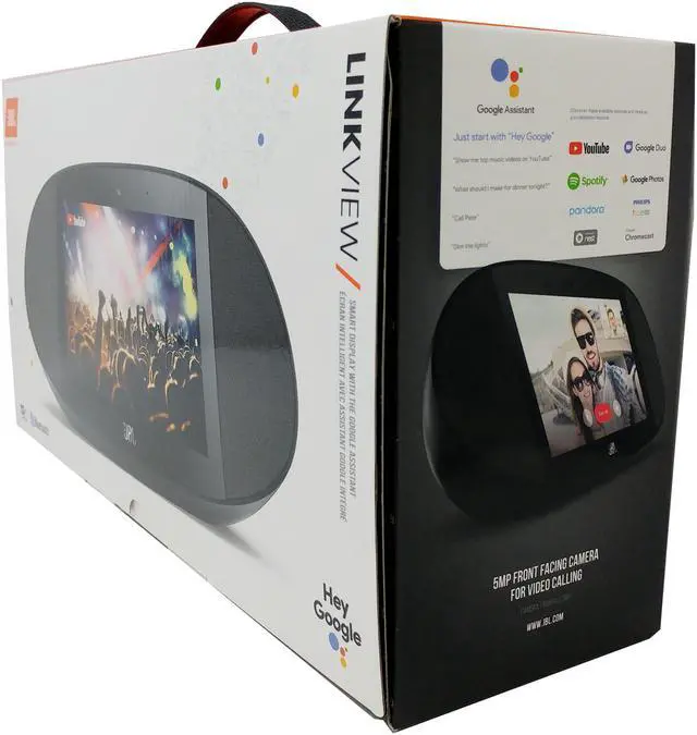 Alt view image 10 of 12 - JBL Link View Voice-Activated Bluetooth Speaker with 8" Smart Display