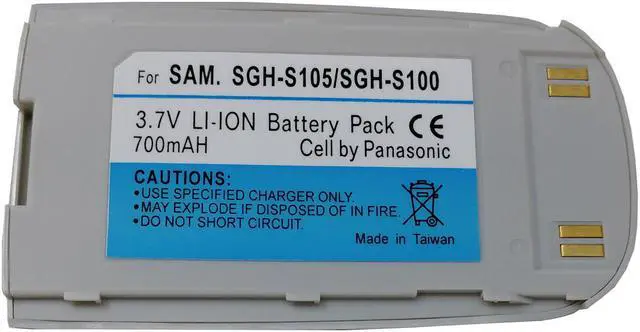 Alt view image 3 of 8 - Samsung SGH-S105 / SGH - S100 3.7V Li-ion 700 mAh Battery Pack Cell by Panasonic