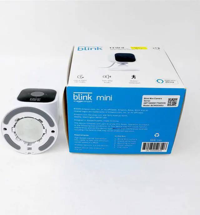 Alt view image 20 of 20 - Blink Mini Compact indoor plug-in smart security camera 1080 HD video motion detection Works with Alexa – 1 camera White