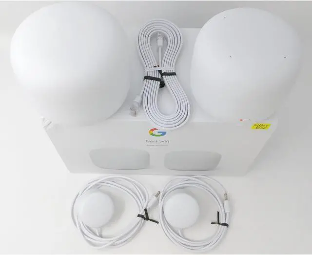 Alt view image 12 of 20 - Google GA00822US Nest Dual-Band Wi-Fi System - Snow