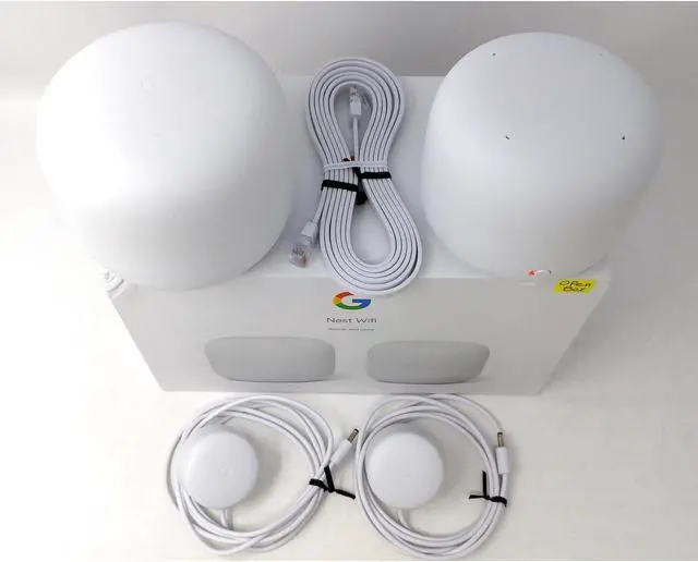 Alt view image 13 of 20 - Google GA00822US Nest Dual-Band Wi-Fi System - Snow