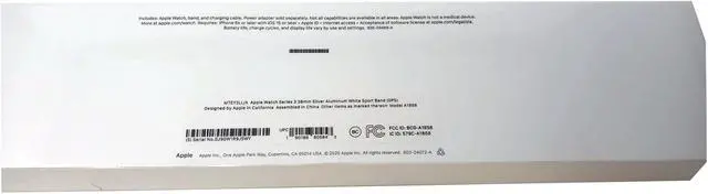 Alt view image 14 of 14 - Apple Watch Series 3 GPS w/ 38MM Silver Aluminum Case & White Sport Band