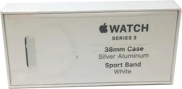 Alt view image 10 of 14 - Apple Watch Series 3 GPS w/ 38MM Silver Aluminum Case & White Sport Band