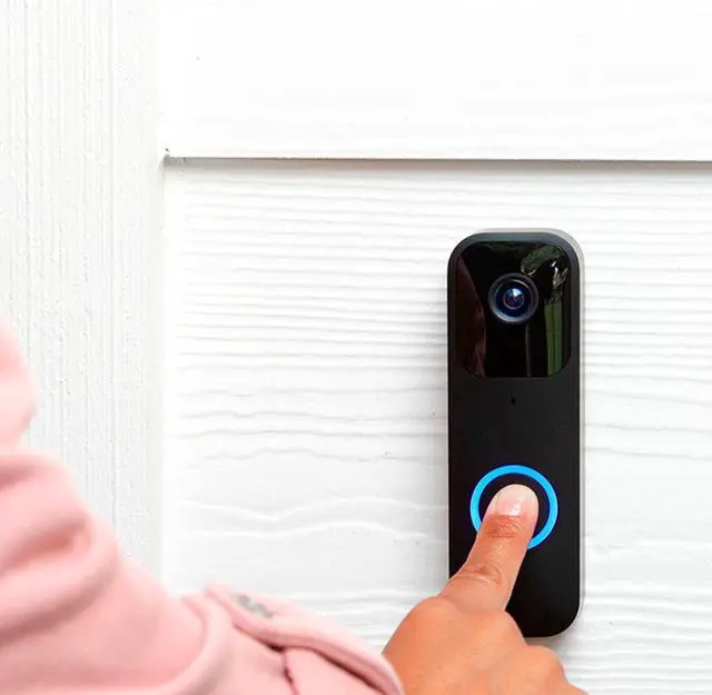 Alt view image 2 of 7 - Blink Video Doorbell + Sync Module 2 | Two-way audio, HD video, motion and chime app alerts and Alexa enabled wired or wire-free - Black