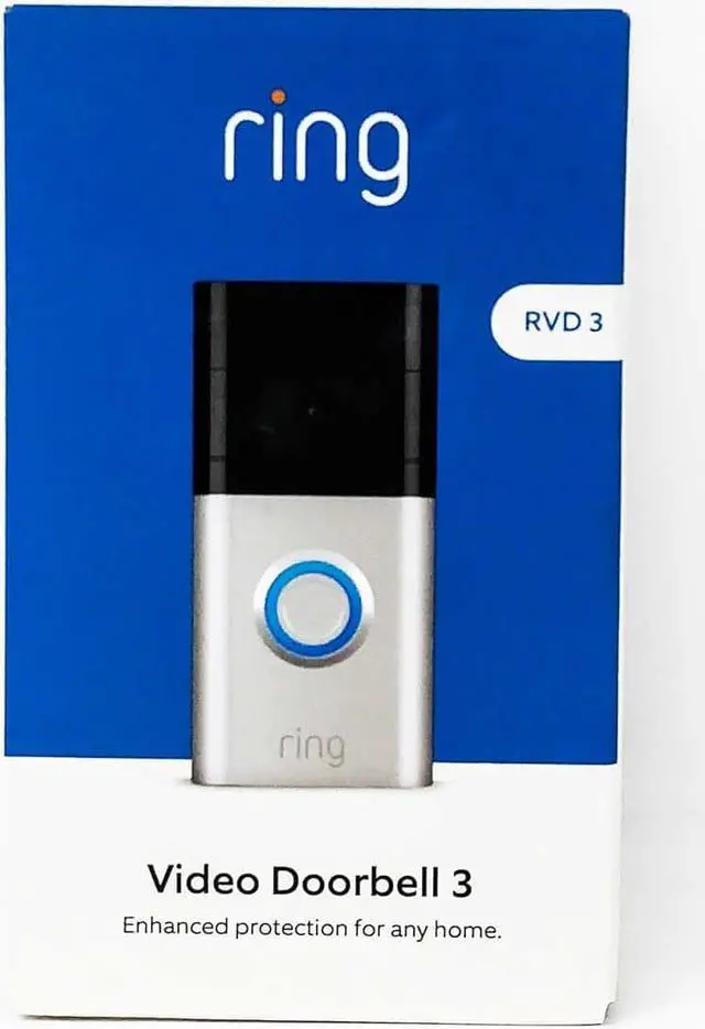 Alt view image 4 of 20 - Ring Video Doorbell 3 8VRSLZ-0EN0 1080p HD Wi-Fi Video 2-way Talk
