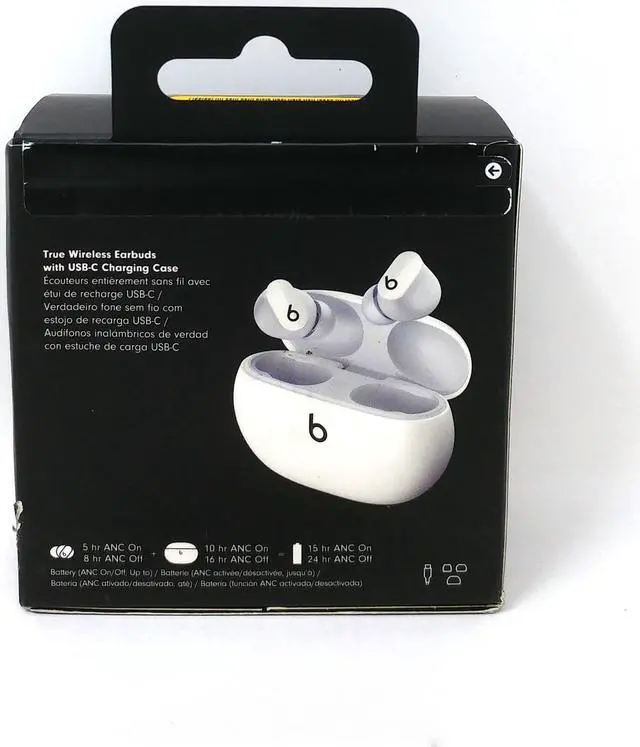 Alt view image 14 of 20 - Beats Studio Buds True Wireless Noise Cancelling Earphones (MJ4Y3LL/A) – White