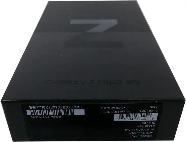 Alt view image 7 of 8 - Samsung Galaxy Z Flip 3 5G 128GB SM-F711U T-Mobile 8GB RAM Folding Glass Technology Smartphone - Phantom Black