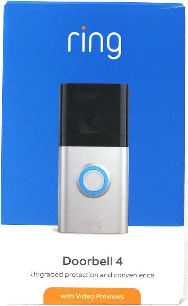 Alt view image 6 of 20 - Ring 53-026135 1080p Video Doorbell 4 - Cloud Storage - Water Resistant - Wi-Fi - 2-Way Audio - Alexa - USB - Satin Nickel