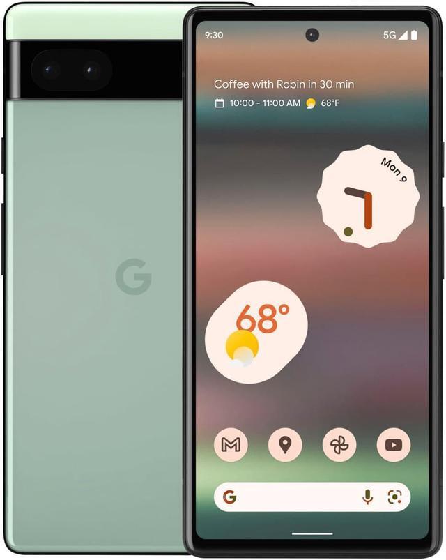 Alt view image 5 of 5 - Google Pixel 6a 5G 128GB GA03715-US Factory Unlocked 6.1 in OLED Display 6GB RAM Dual Camera Smartphone - Sage - USA EDITION