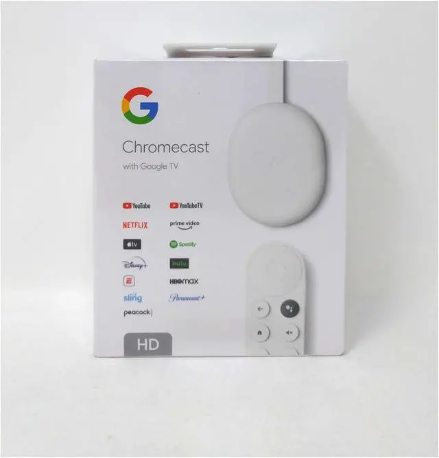 Alt view image 10 of 19 - Google Nest GA03131 Chromecast With Google TV (HD) - Snow