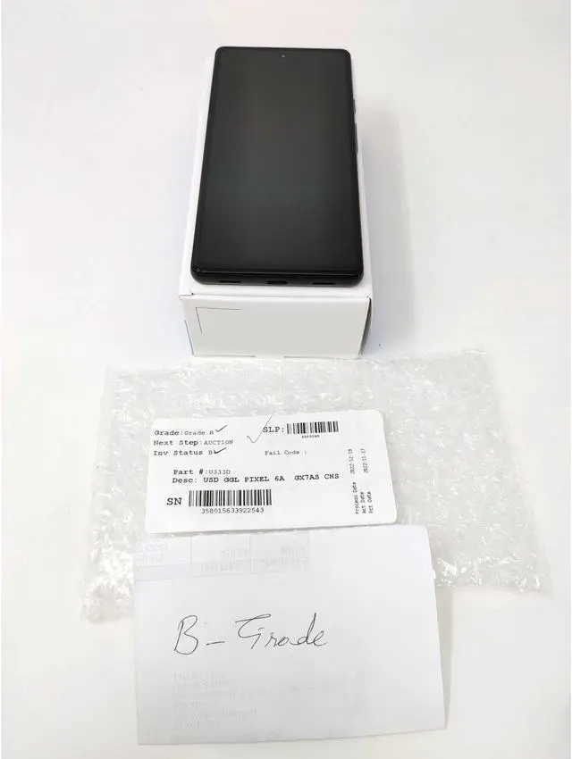 Alt view image 5 of 7 - Google Pixel 6a 5G 128GB GX7AS Factory Unlocked 6.1 in OLED Display 6GB RAM Smartphone - Charcoal - Generic Box - Good