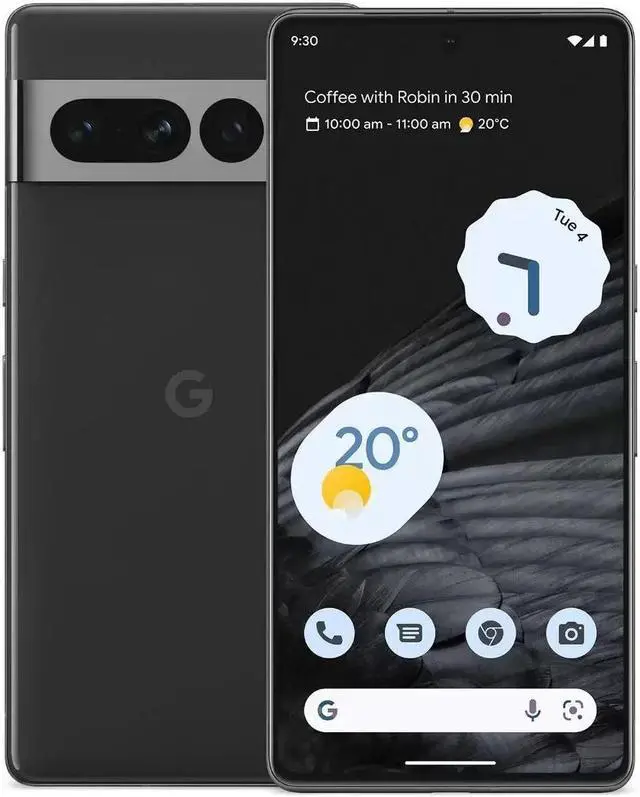 Alt view image 6 of 7 - Google Pixel 7 Pro 5G 256GB GA03456-US Unlocked 6.7 in LTPO AMOLED Display 12GB RAM Triple Camera Smartphone - Obsidian