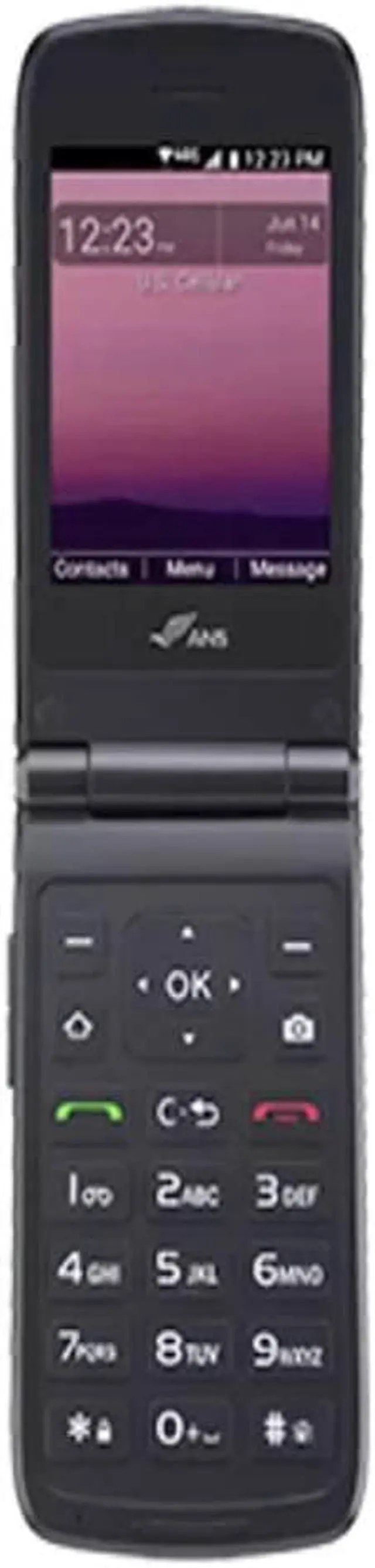 Main image of ANS F30 8GB Prepaid Unlocked Flip Worldwide Phone - Black