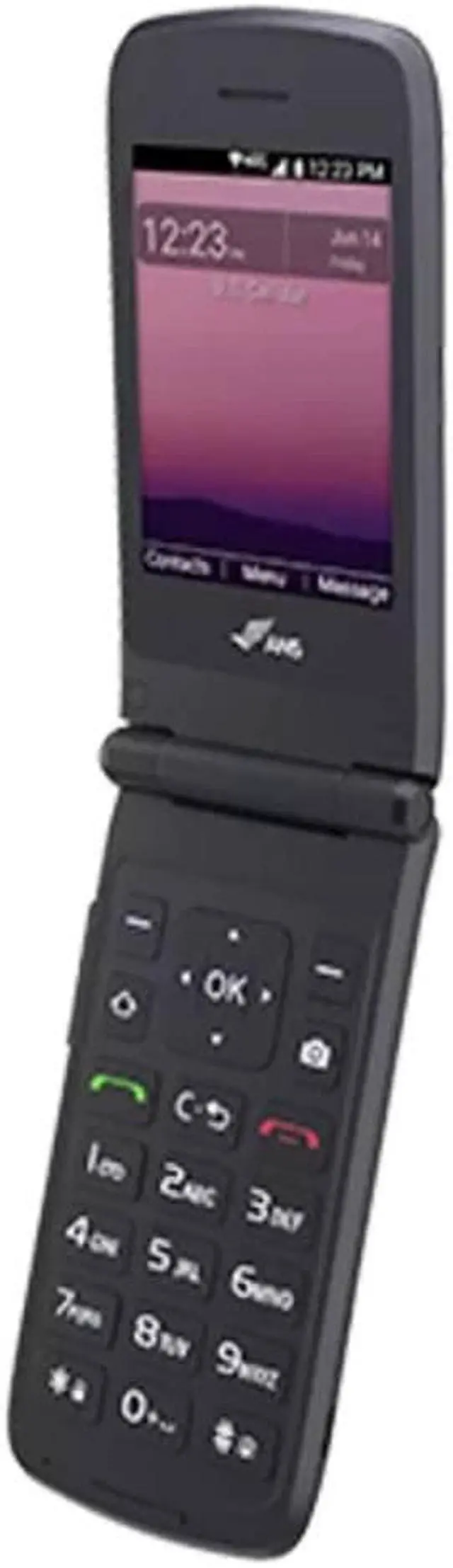 Alt view image 2 of 5 - ANS F30 8GB Prepaid Unlocked Flip Worldwide Phone - Black