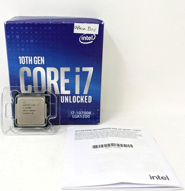 OB Intel Core i7-10700K Comet Lake 8-Core 3.8 GHz LGA 1200 125W Desktop  Processor
