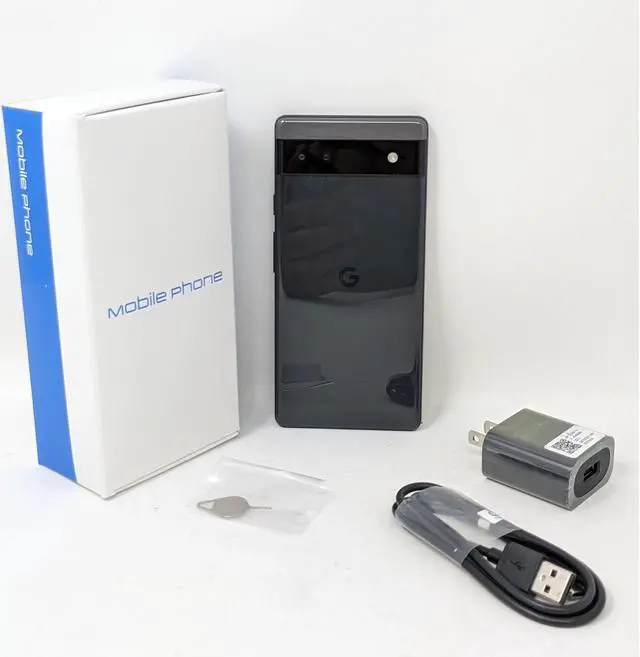 Alt view image 3 of 7 - Google Pixel 6a 5G 128GB GX7AS Factory Unlocked 6.1 in OLED Display 6GB RAM Smartphone - Charcoal - Generic Box - Like New