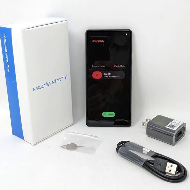 Alt view image 2 of 7 - Google Pixel 6a 5G 128GB GX7AS Factory Unlocked 6.1 in OLED Display 6GB RAM Smartphone - Charcoal - Generic Box - Like New