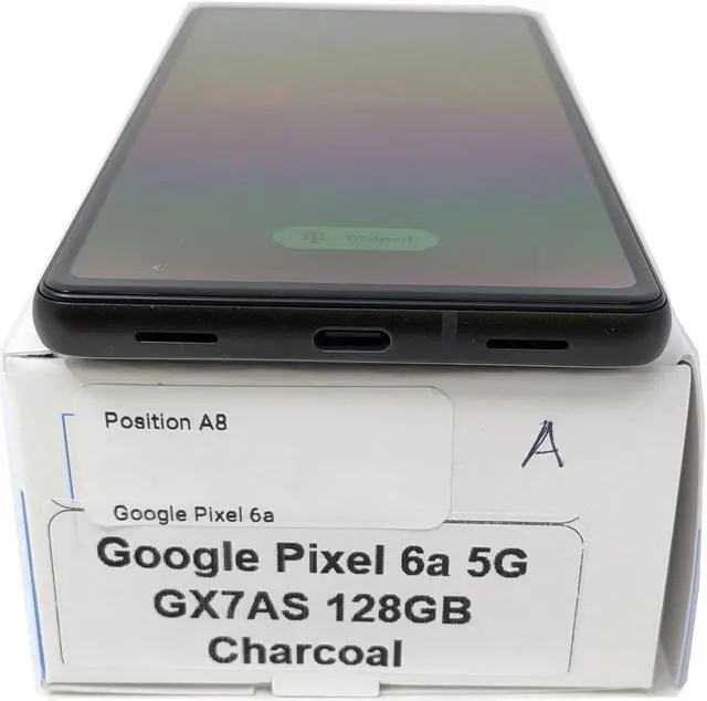 Alt view image 5 of 7 - Google Pixel 6a 5G 128GB GX7AS Factory Unlocked 6.1 in OLED Display 6GB RAM Smartphone - Charcoal - Generic Box - Like New