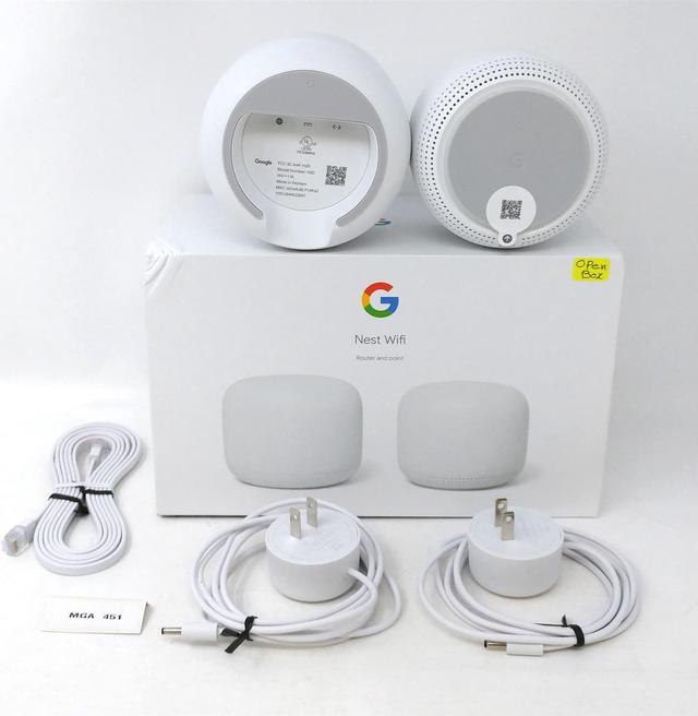 Alt view image 2 of 6 - OB Google Nest Wi-Fi Router H2D Point H2E GA00822-US Single Family Homes - Snow