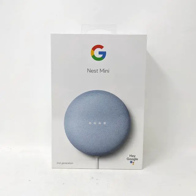 Alt view image 14 of 18 - Google Nest Mini Sky - Dual Front-firing Speakers - Built in Chromecast - 360-degree Sound - Voice Match Technology - Bluetooth? 5.0