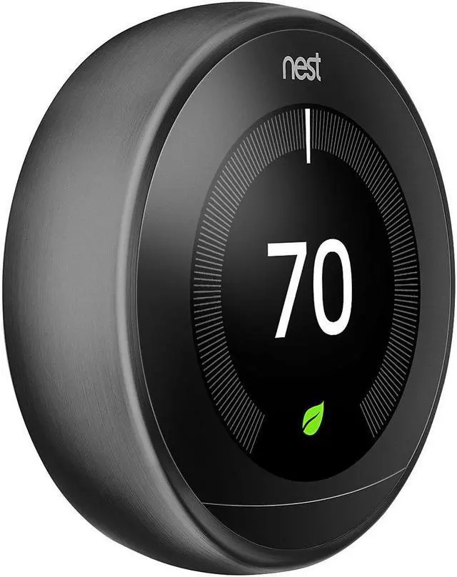 Alt view image 2 of 3 - Google Nest T3016US 3rd Gen Programmable Smart Thermostat - Carbon Black