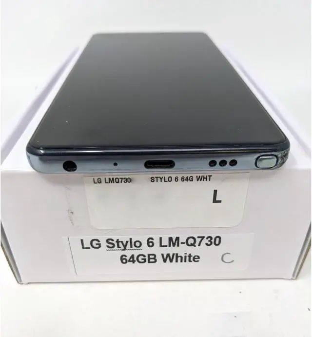 Alt view image 4 of 6 - Grade C LG Stylo 6 LM-Q730MM 64GB Metro Unlocked 6.8 inch IPS LCD Display 3GB RAM Triple Camera Smartphone - White