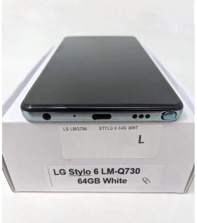 Alt view image 5 of 7 - Grade A LG Stylo 6 LM-Q730MM 64GB Metro Unlocked 6.8 inch IPS LCD Display 3GB RAM Triple Camera Smartphone - White